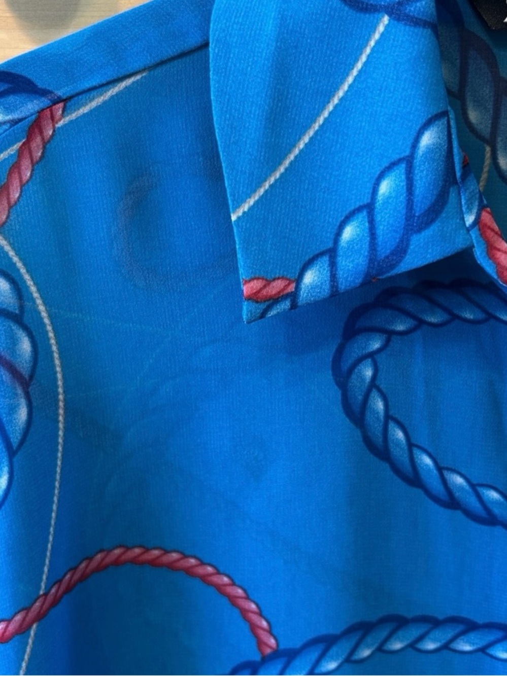 Zara Nautical Sheer Blouse - Picture 6 of 13